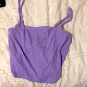 lavender crop top